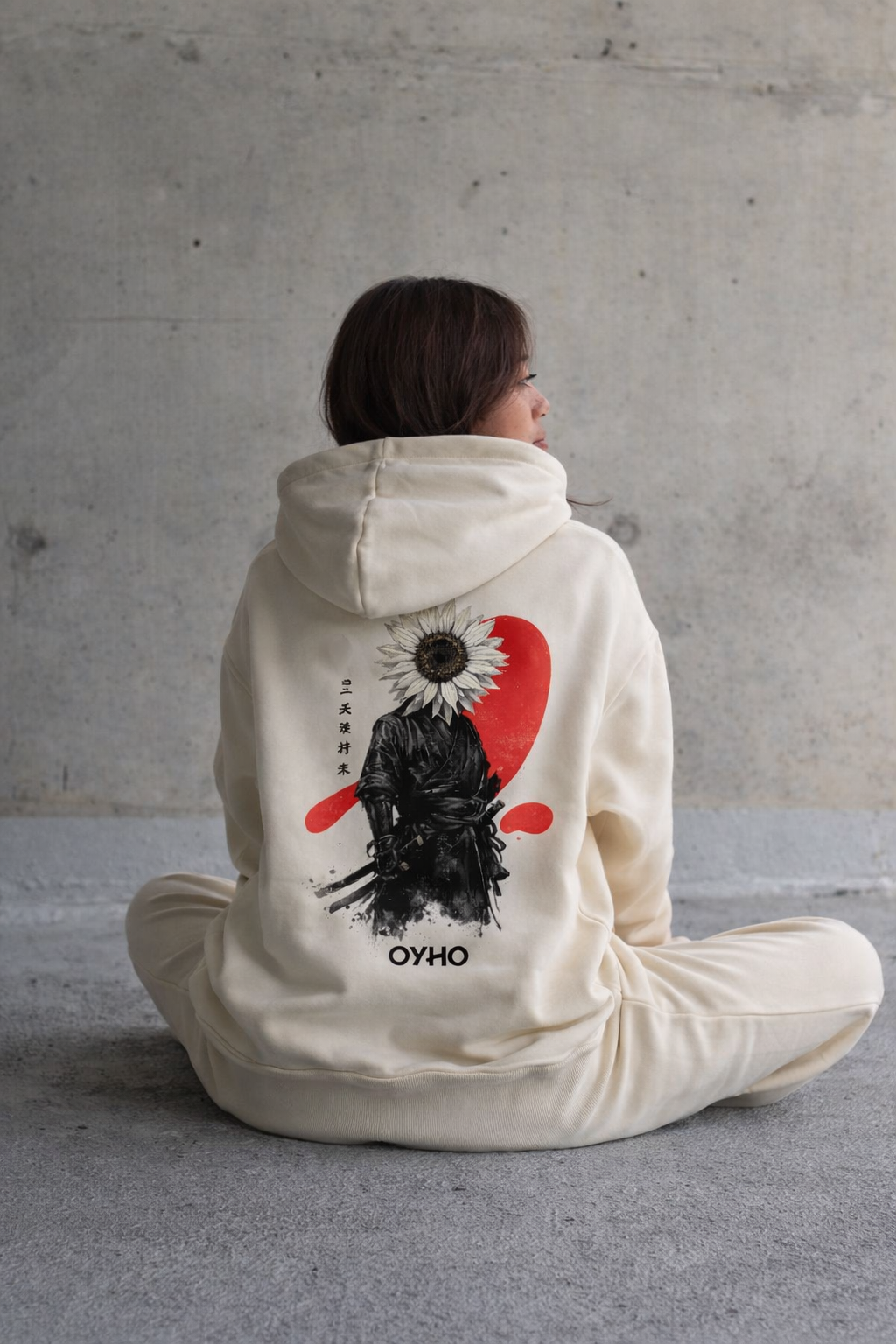 Blossom of Honor Oversized Hoodie