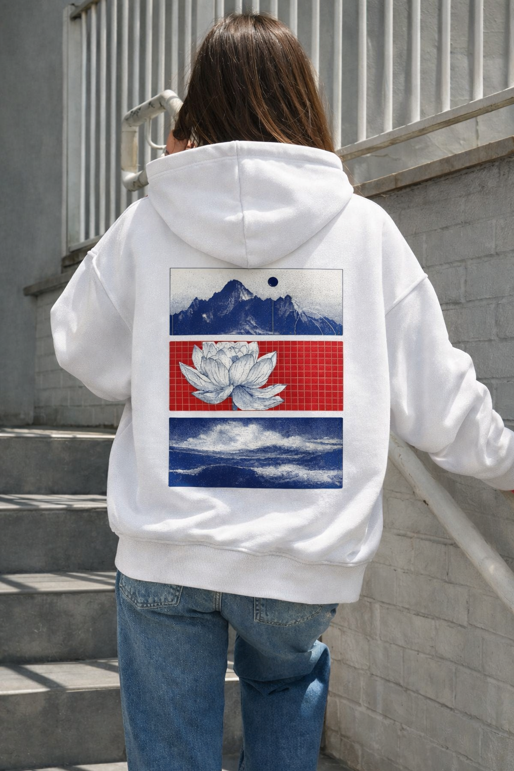 Tiefe Stille Oversized Hoodie