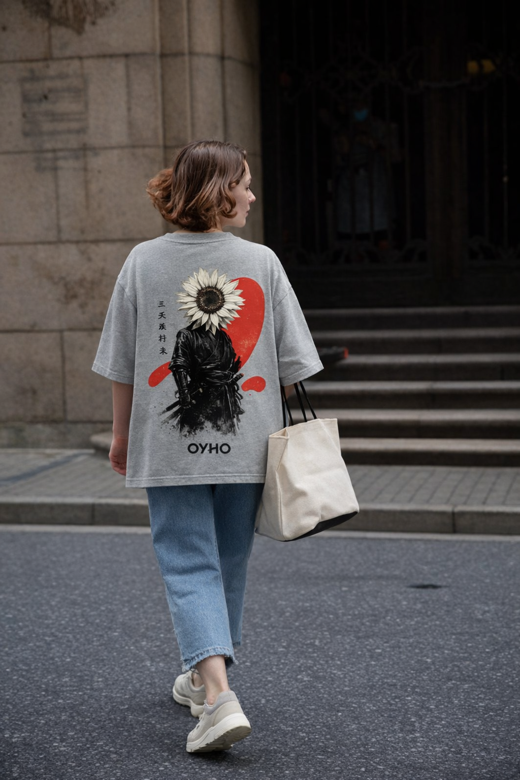Blossom of Honor Oversized Shirt